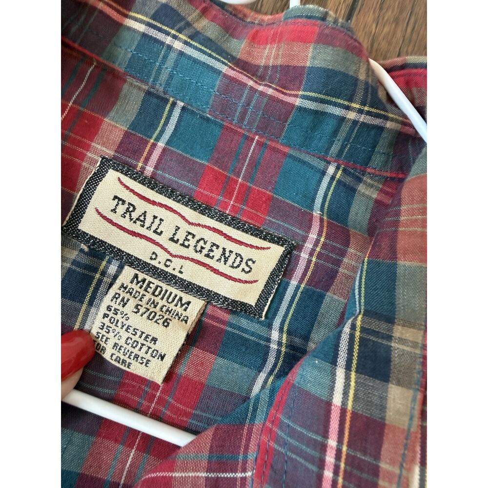Trail Legends Pearl Snap Shirt Size Medium - Picture 6 of 6